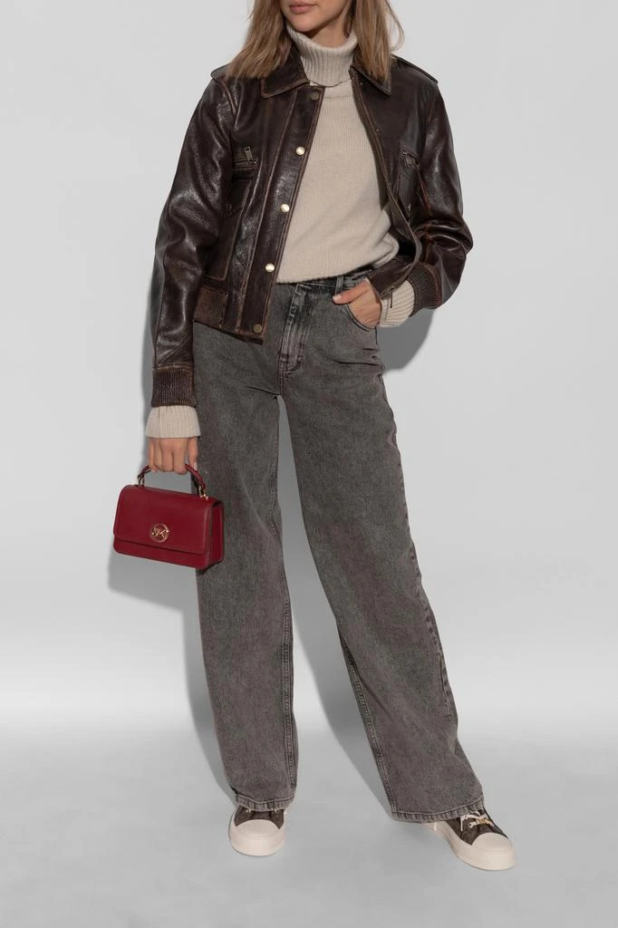 Michael Kors Leather jacket with vintage effect 2