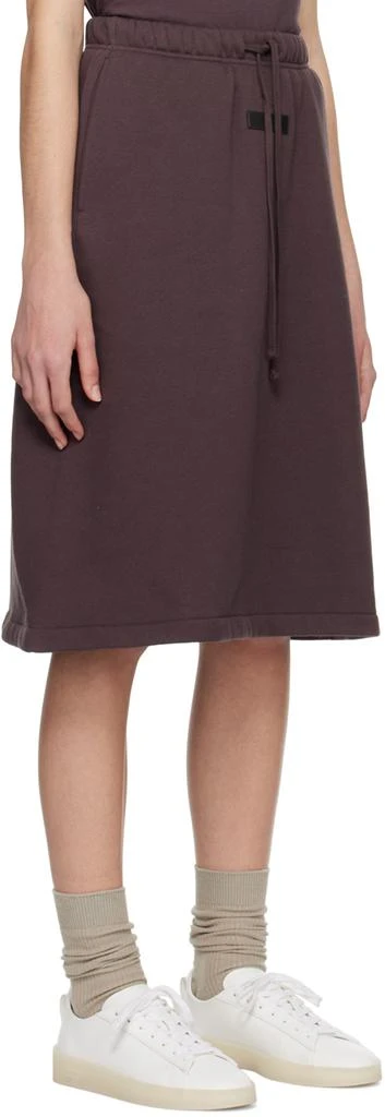 Essentials Purple Drawstring Midi Skirt 2