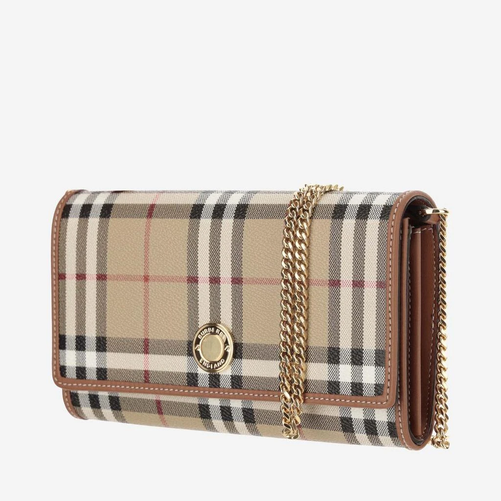 Burberry Check Wallet With Chain Strap 2