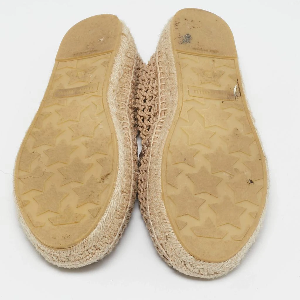 Miu Miu Miu Miu Beige Fishnet Espadrille Flats Size 39 6