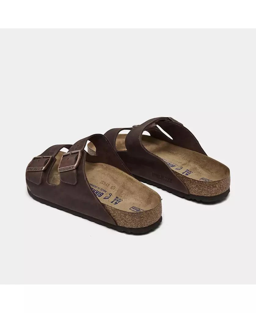 Birkenstock Men's Arizona Essentials Oiled Leather Two-Strap Sandals from Finish Line 4