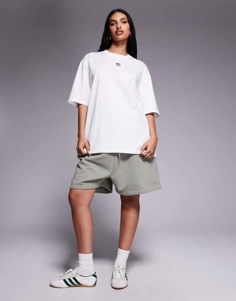 Adidas adidas Originals Trefoil Essentials t-shirt in white 2