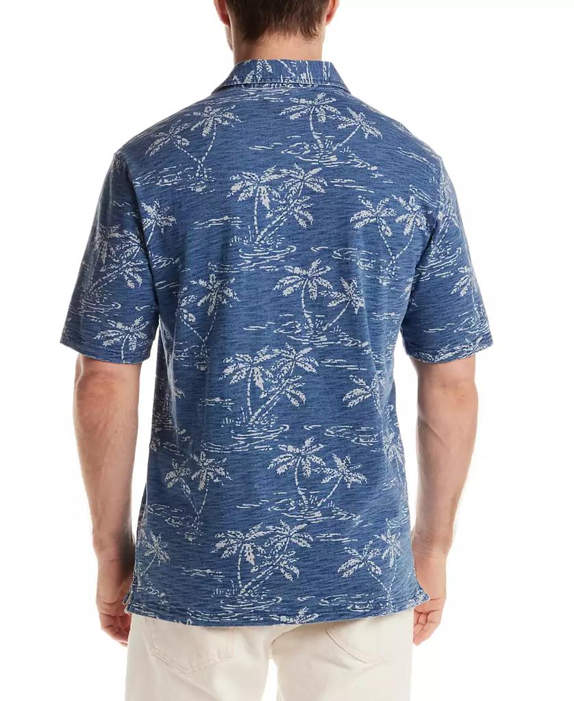Weatherproof Vintage Men's Short Sleeve Tropical Print Polo Shirt