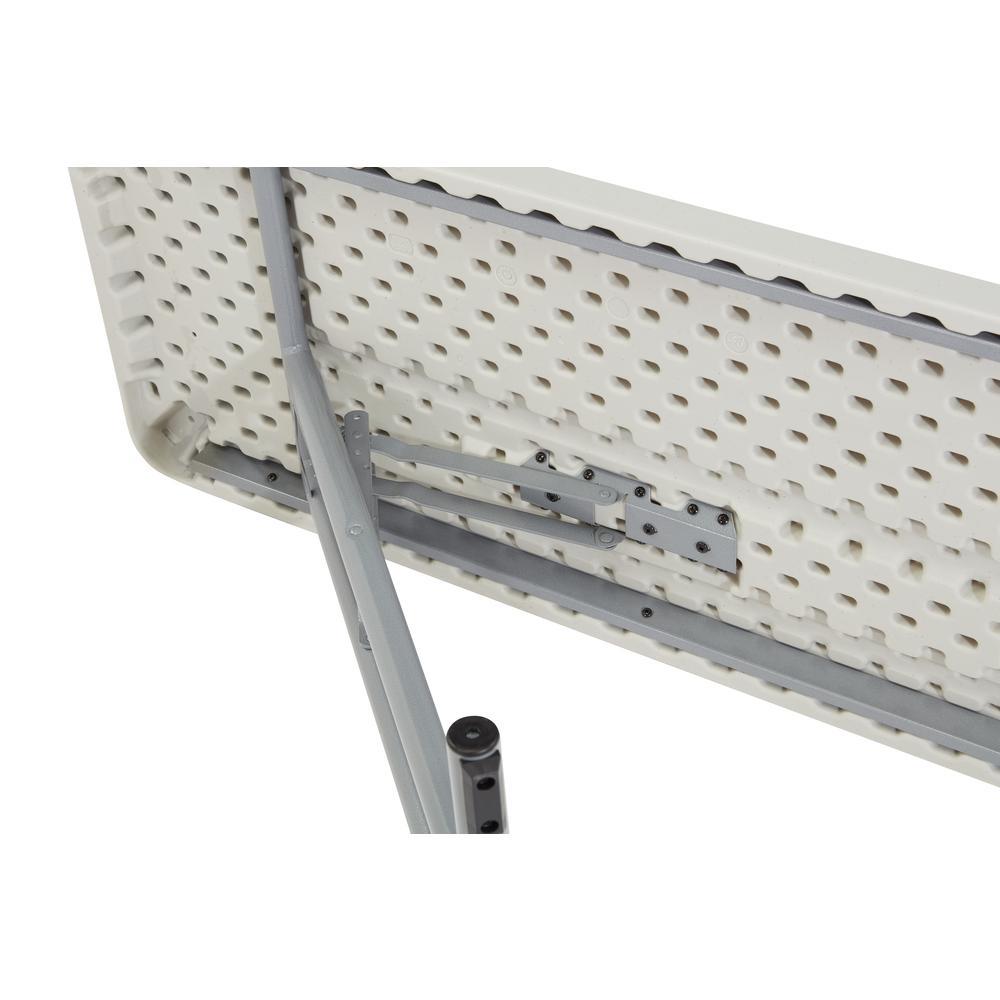 National Public Seating NPS 18" x 60" Heavy Duty Seminar Folding Table, Speckled Grey