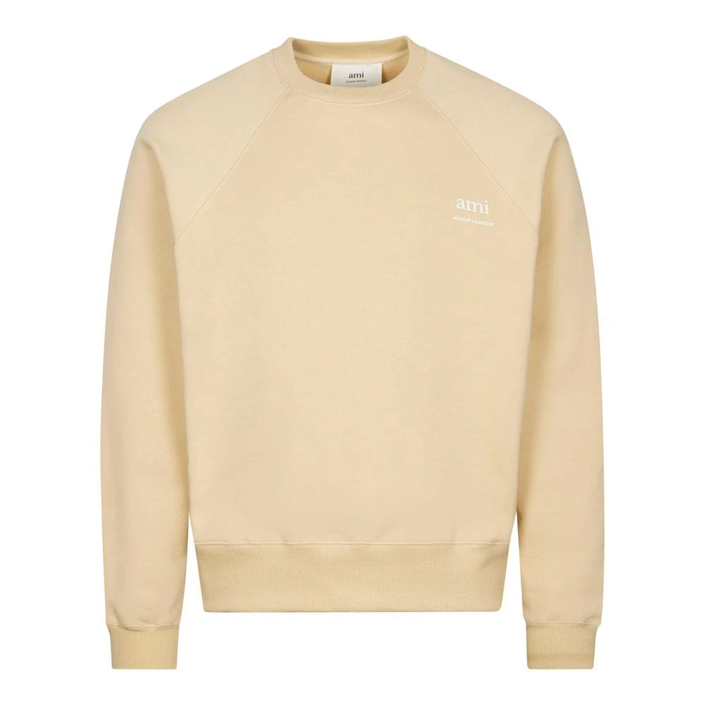 Ami Paris Ami Paris Logo Sweatshirt - Cream 1