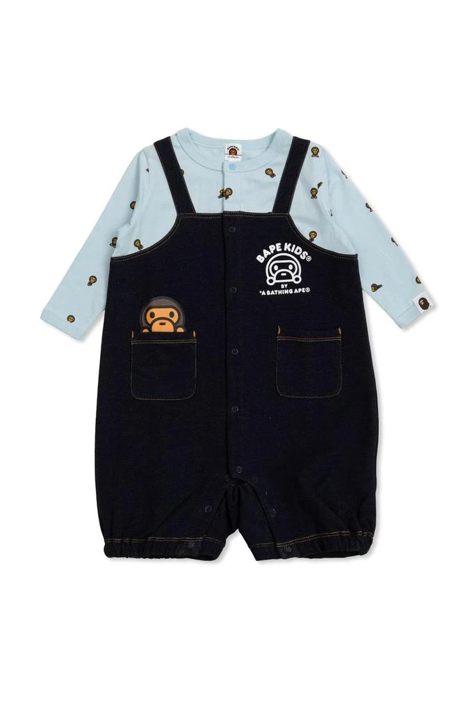 A Bathing Ape A BATHING APE® Bape Kids Printed Baby Onesie