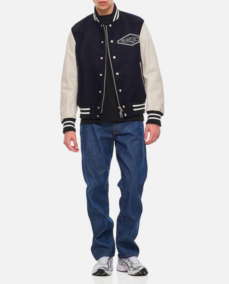 Sacai Sacai Gonz Wool Melton X Leather Blouson - Jackets - Compare