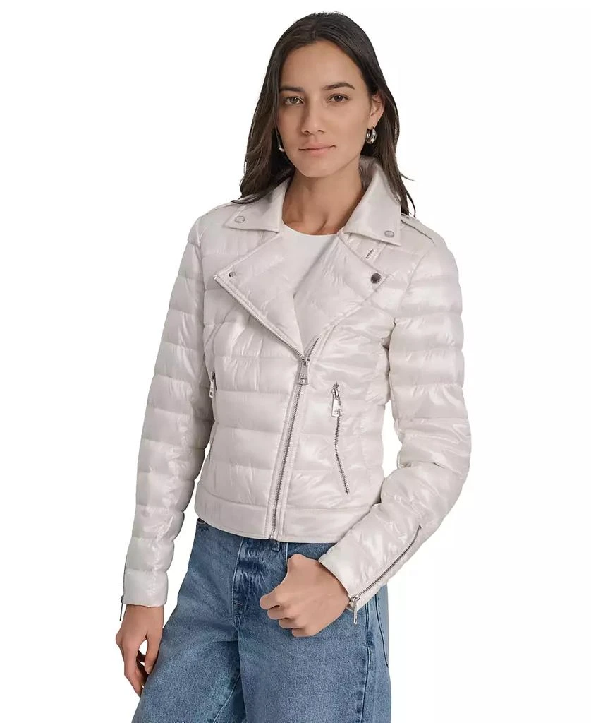 DKNY Women
s Lightweight Zip-Front Puffer Jacket 1
