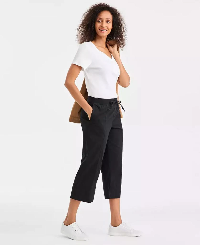 Style & Co Petite Drawstring Cuff Capri Pants 3