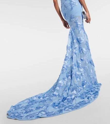 Alberty floral-appliqu mesh gown  On Sale Now with Up to 31% Off |  Discover Exclusive Deals & Savings at BeyondStyle  Authentic ROTATE Birger  Christensen gowns|e|n|m|rotate|w|o|dresses|clothing|women|designers with  Limited-Time Discounts, Free Shipping,