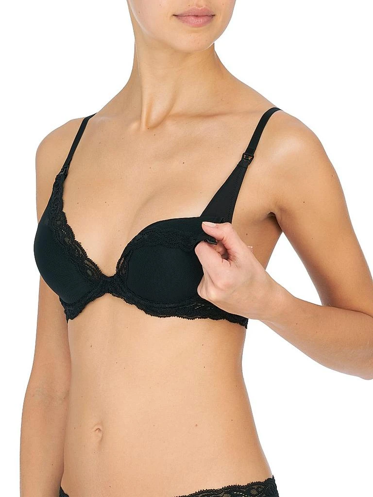 Natori Feathers Plunge Nursing T-Shirt Bra 5