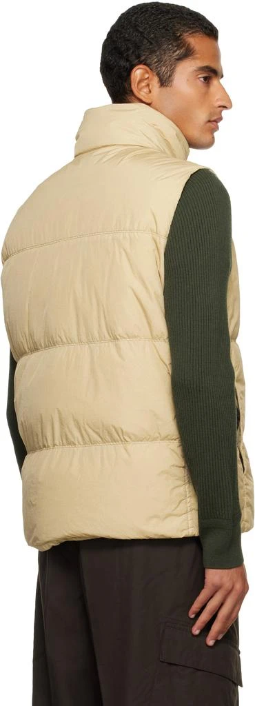 Stone Island Beige G100003 Crinkle Reps NY Down Vest 3