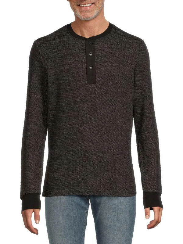 Joe's Jeans Tate Waffle Knit Henley 1