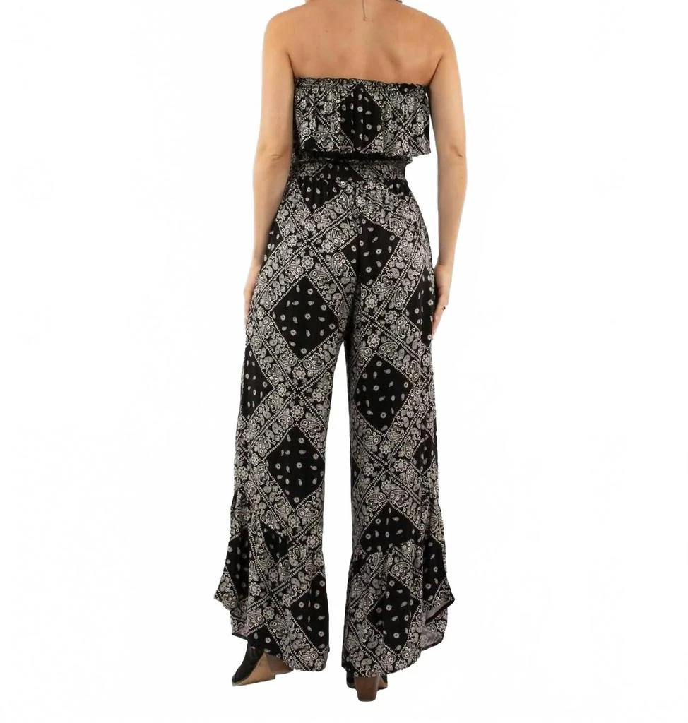 Scully Bandana Print Jumpsuit In Black 2