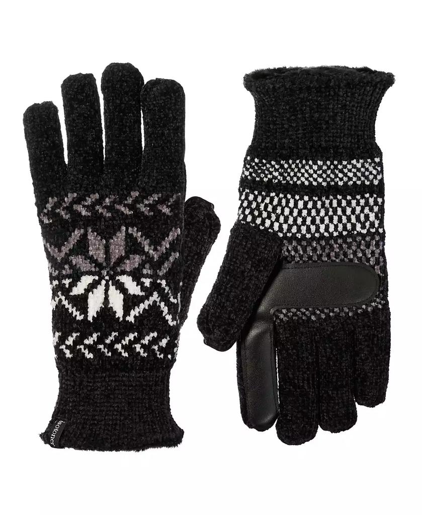 Isotoner Signature Women's Chenille Snowflake Touchscreen Gloves