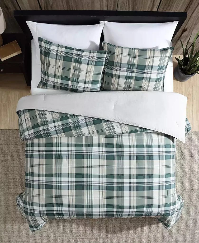 Eddie Bauer Timbers Plaid Cotton Reversible 2 Piece Comforter Set 3