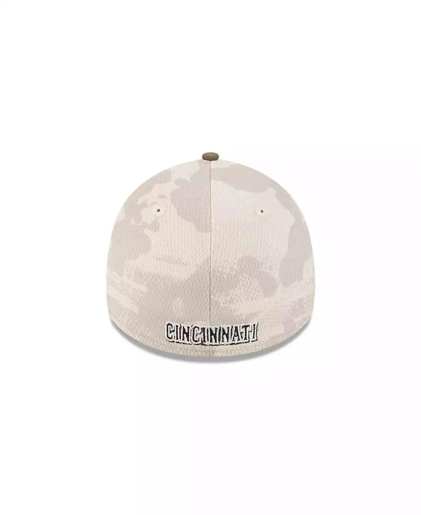 New Era Men's Light Beige/Olive Cincinnati Reds 2025 Armed Forces Day 39THIRTY Flex Hat 5