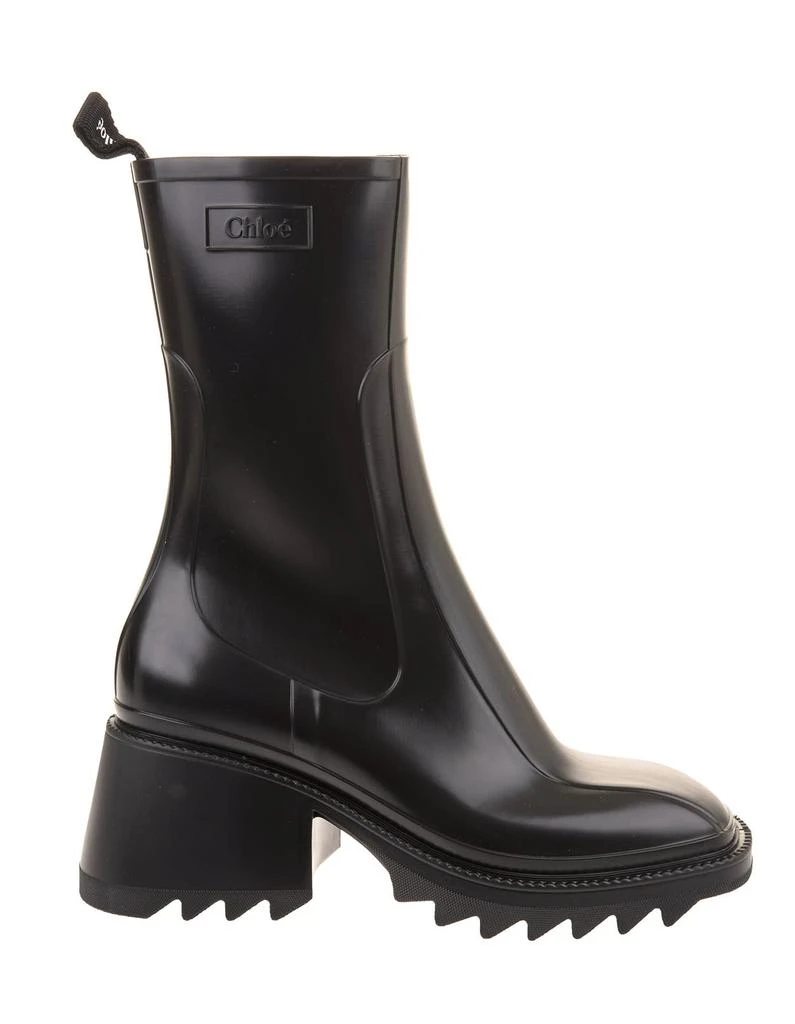 Chloé Betty Rain Boots In Black Rubber 1
