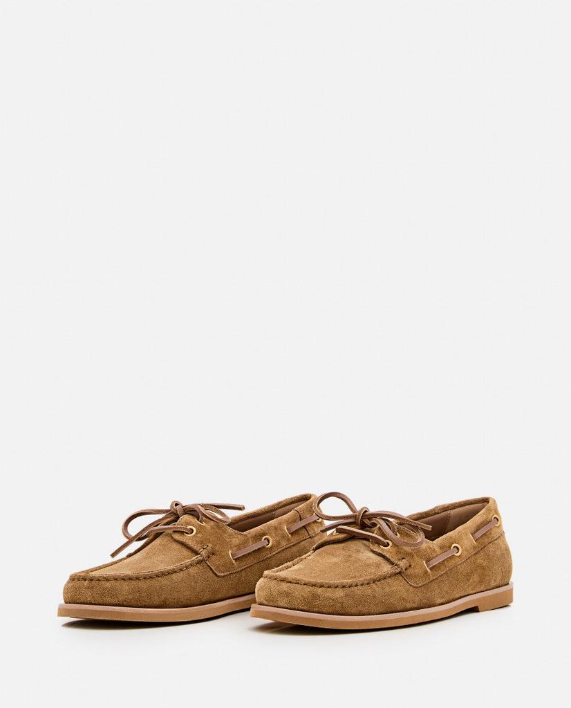 Gianvito Rossi Beige Suede Loafers