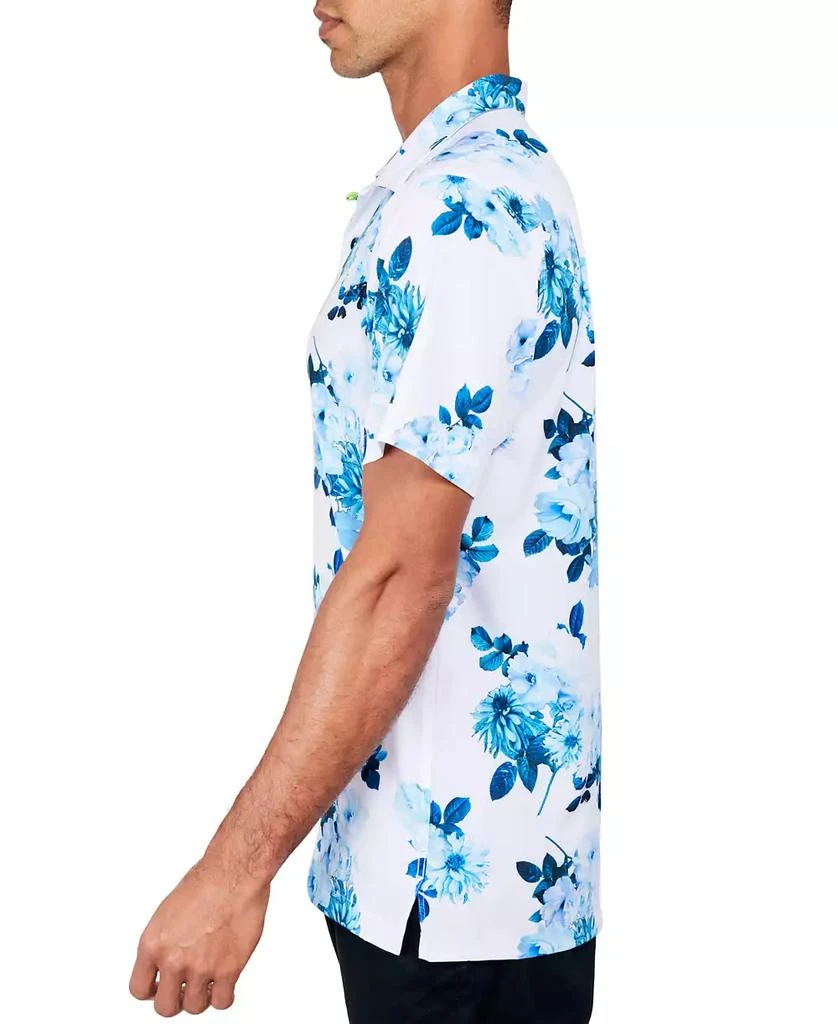 Society of Threads Men's Regular-Fit Non-Iron Performance Stretch Floral-Print Button-Down Camp Shirt 3