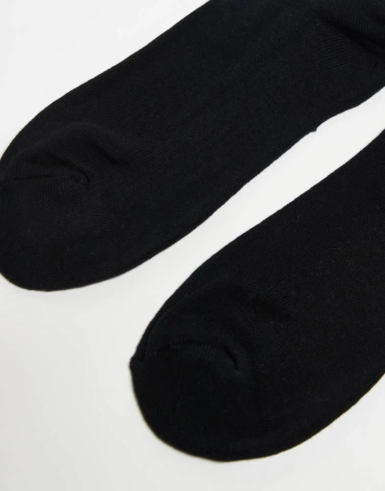 New Look New Look 3 pack stripe sport socks in black 3
