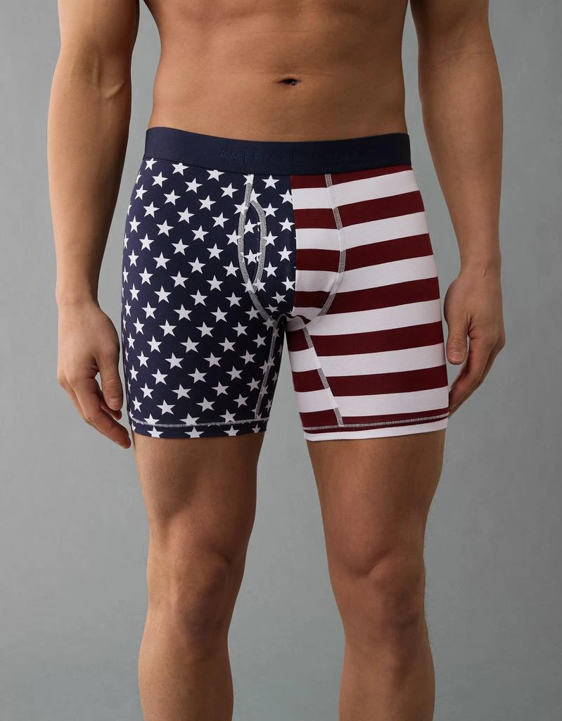 AE AEO Men
s American Flag 6" Flex Boxer Brief