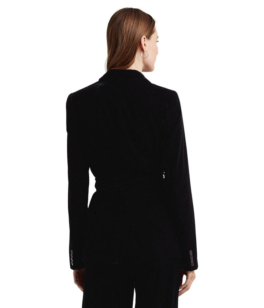 Lauren Ralph Lauren Belted Velvet Blazer 2