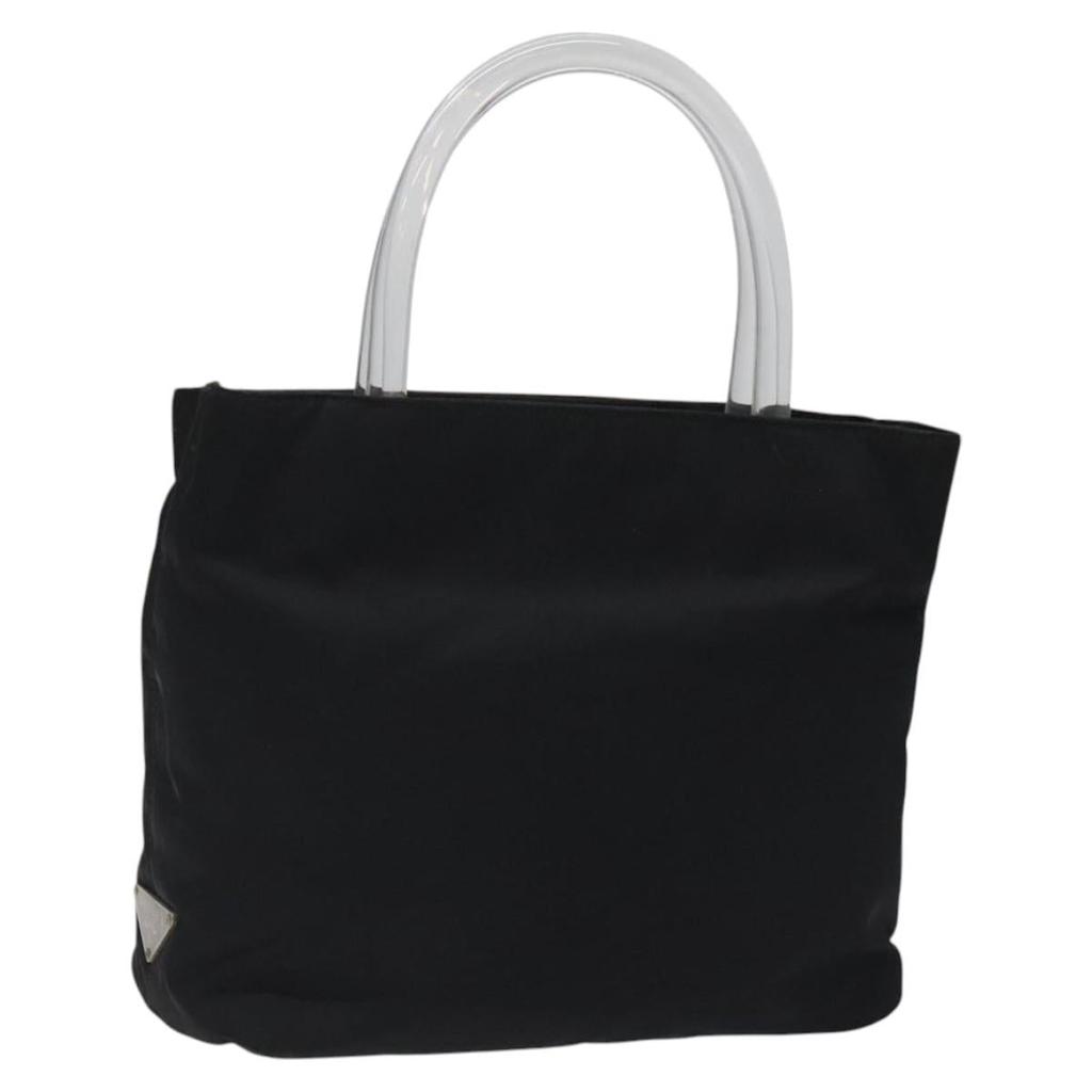 【関税&送料込】Prada White Leather Prada Buckle Buckle Bag White/Black Prada Buckle small leather handbag with double