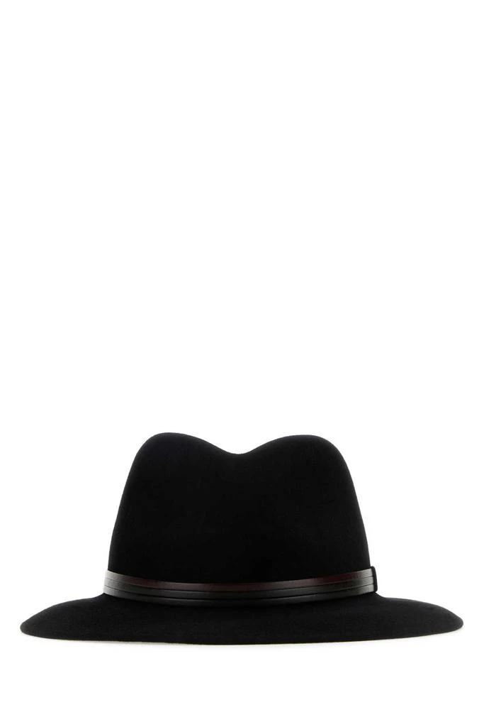BORSALINO Black Velour Hat 1