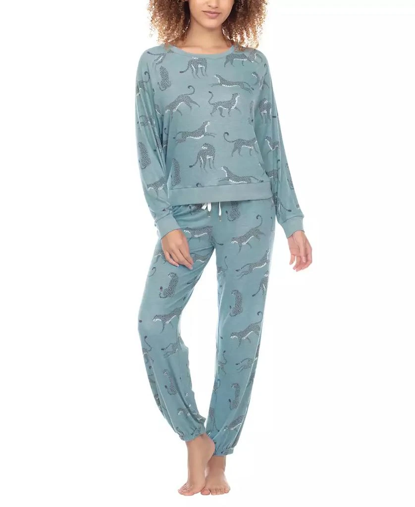 Honeydew Intimates Women's Printed Brushed Jersey Lounge Set 1
