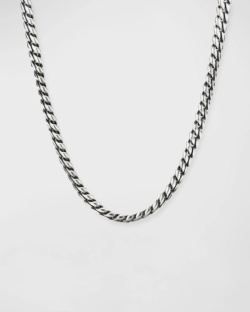David Yurman 8mm Men
s Curb Chain Necklace in Silver