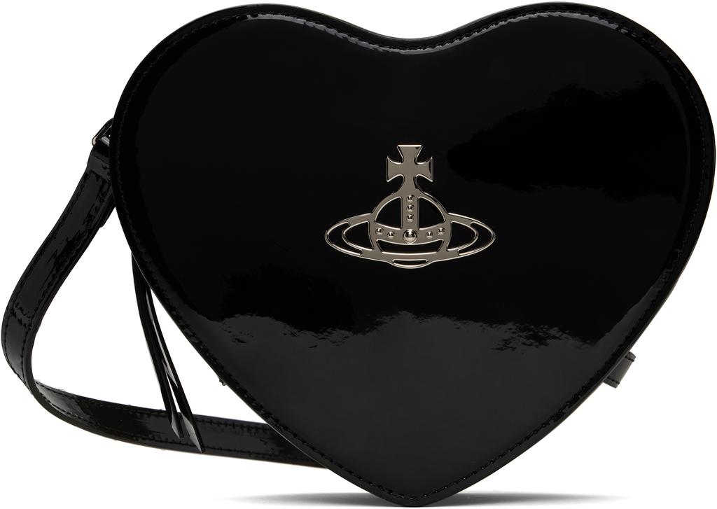 【VIVIENNE WESTWOOD】24SS Heart Crossbody Bag Black Vivienne Westwood Black Louise Heart Crossbody Bag