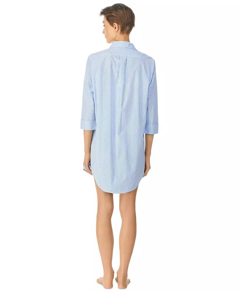 Ralph Lauren Roll Cuff Sleepshirt Nightgown 8