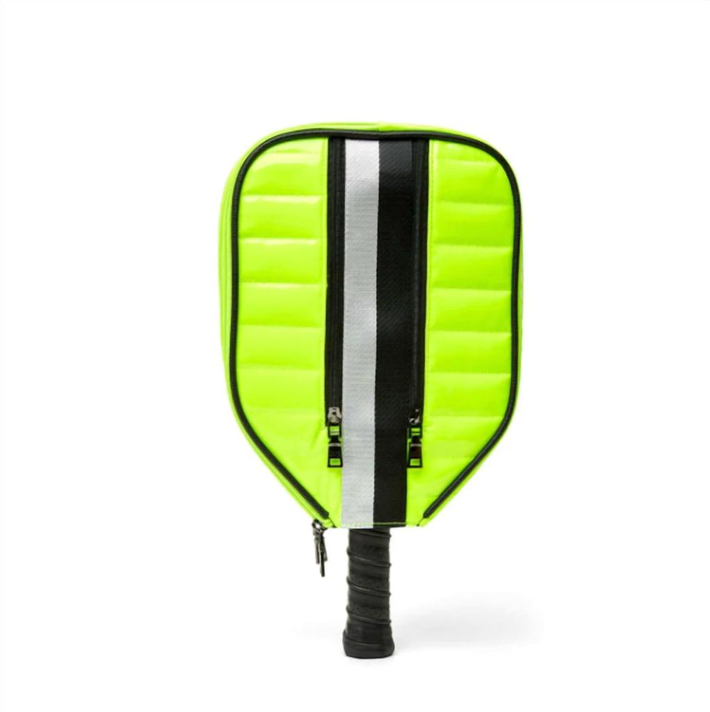 THINK ROYLN Sporty Sleeve Racket Cover In Neon Yellow
