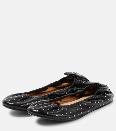 Isabel Marant Belna embellished leather ballet flats 4