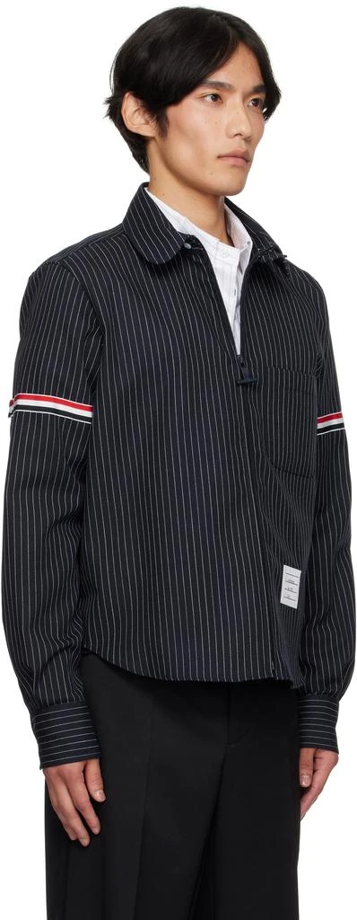 Thom Browne Navy Pinstripe Shirt 2