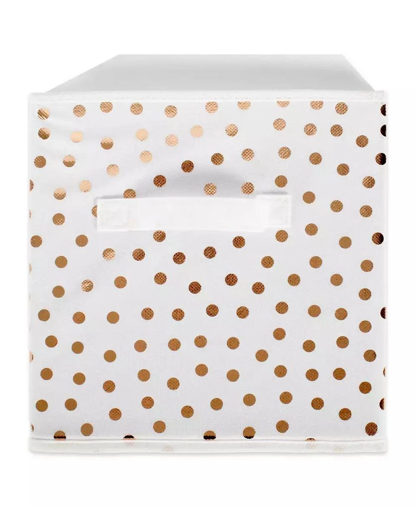Design Imports Non-woven Polyester Cube Small Dots Set of 2 3