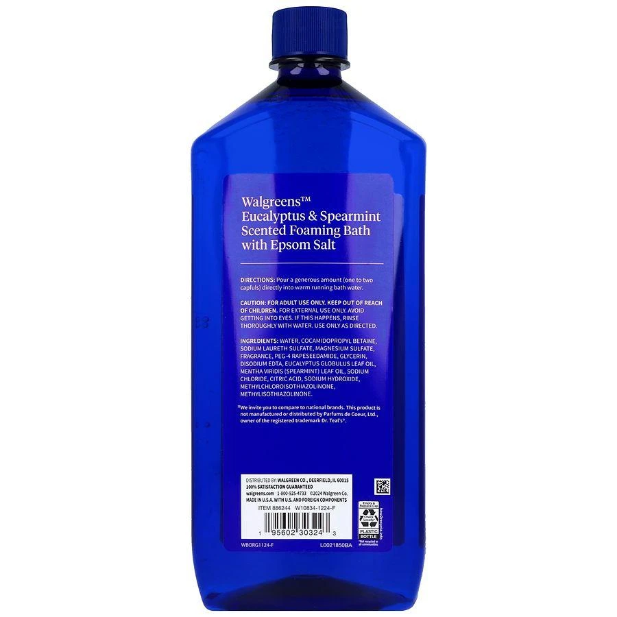 Walgreens Foaming Bath with Epsom Salt Eucalyptus
Spearmint 2