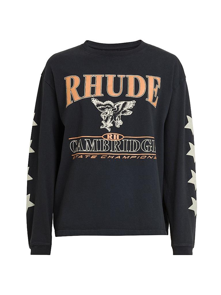 ★hude★ オフホワイト 'Rhude' Regatta Champions Tシャツ RHSS25TT04012_RHUDE_REGATTA_CH