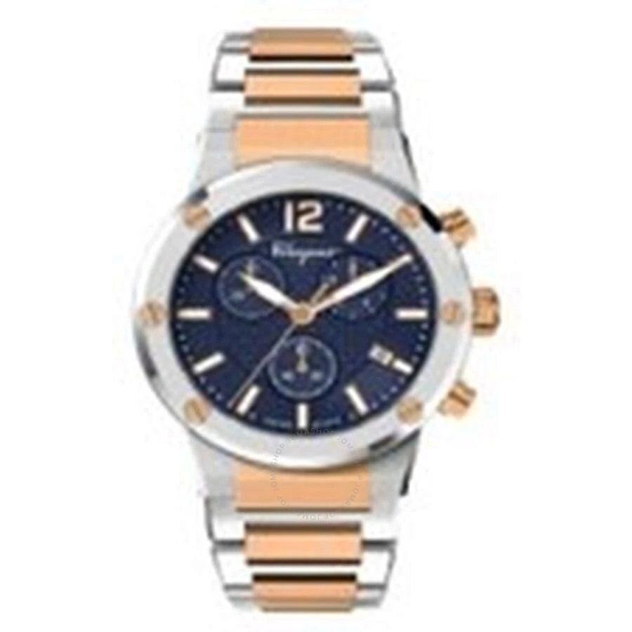 Salvatore Ferragamo F-80 Chronograph Quartz Blue Dial Men's Watch SFJE00524 1