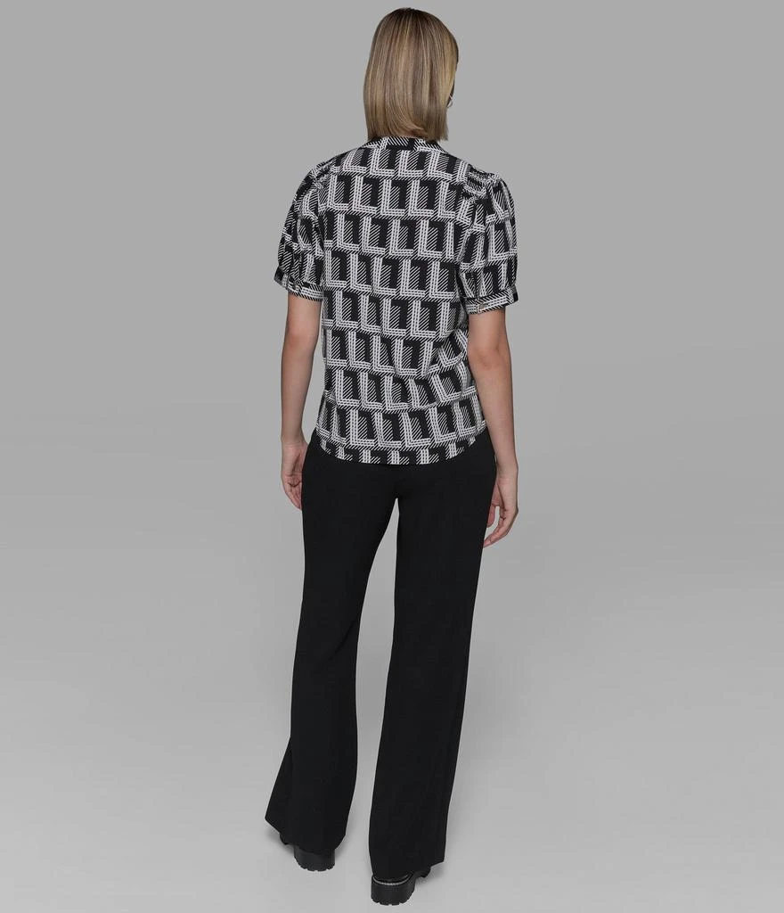 Karl Lagerfeld Paris SHORT SLEEVE DOUBLE L CAMP SHIRT 2