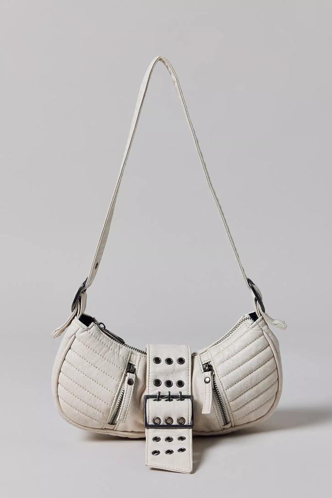 Silence + Noise Silence + Noise Riveted Strap Faux Leather Moto Bag