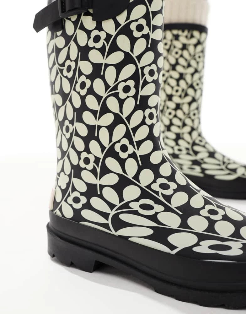 Regatta Regatta Orla Kiely Quarter Wellies in Black 4