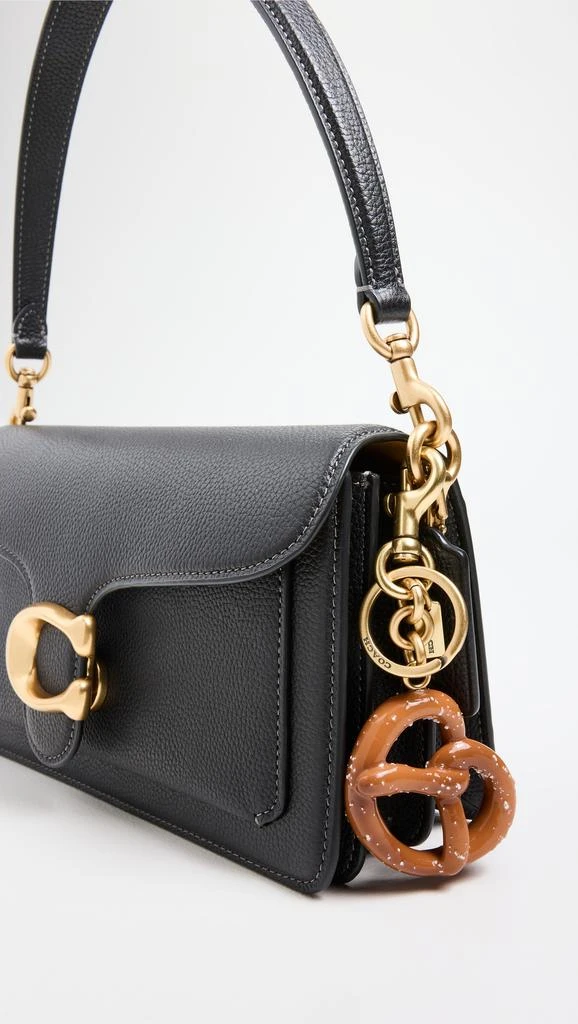 Coach Small Pretzel Bag Charm Keychain 2