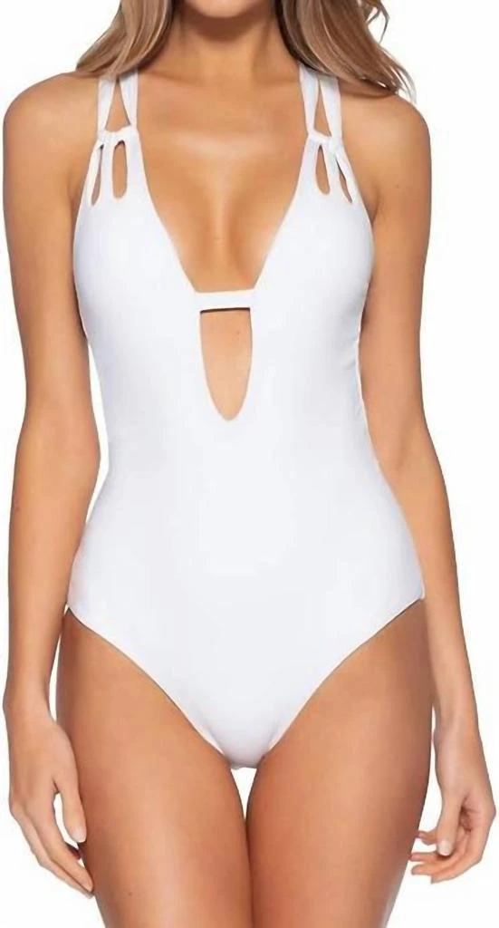 Becca Becca - Color Code Skylar Plunge One Piece Swimsuit 1