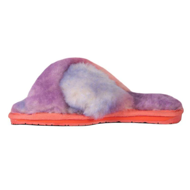 Cloud Nine Ladies Duo-Tone Emma Sheepskin Slipper Tie/Dye 2