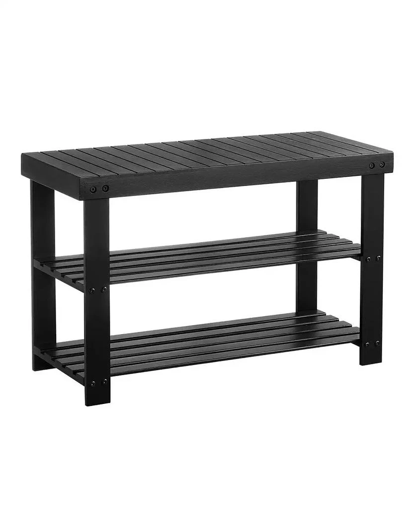 Slickblue 3-Tier Shoe Rack Bench for Entryway Shoe Storage Organizer