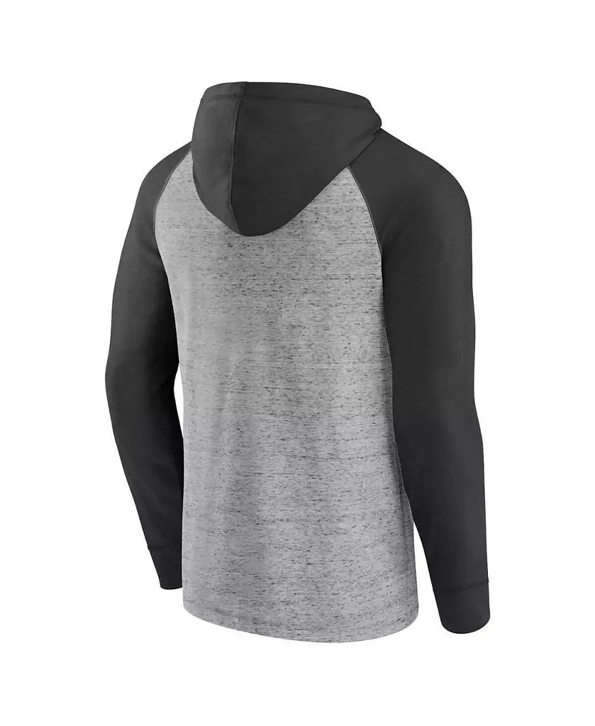 Fanatics Men's Steel LAFC Deflection Raglan Pullover Hoodie 3