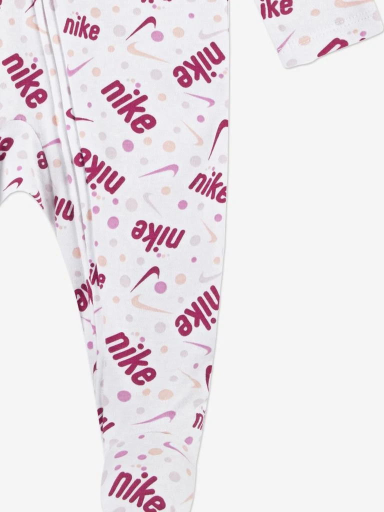 NIKE Nike Baby Girls Play For All AOP Babygrow in White 4