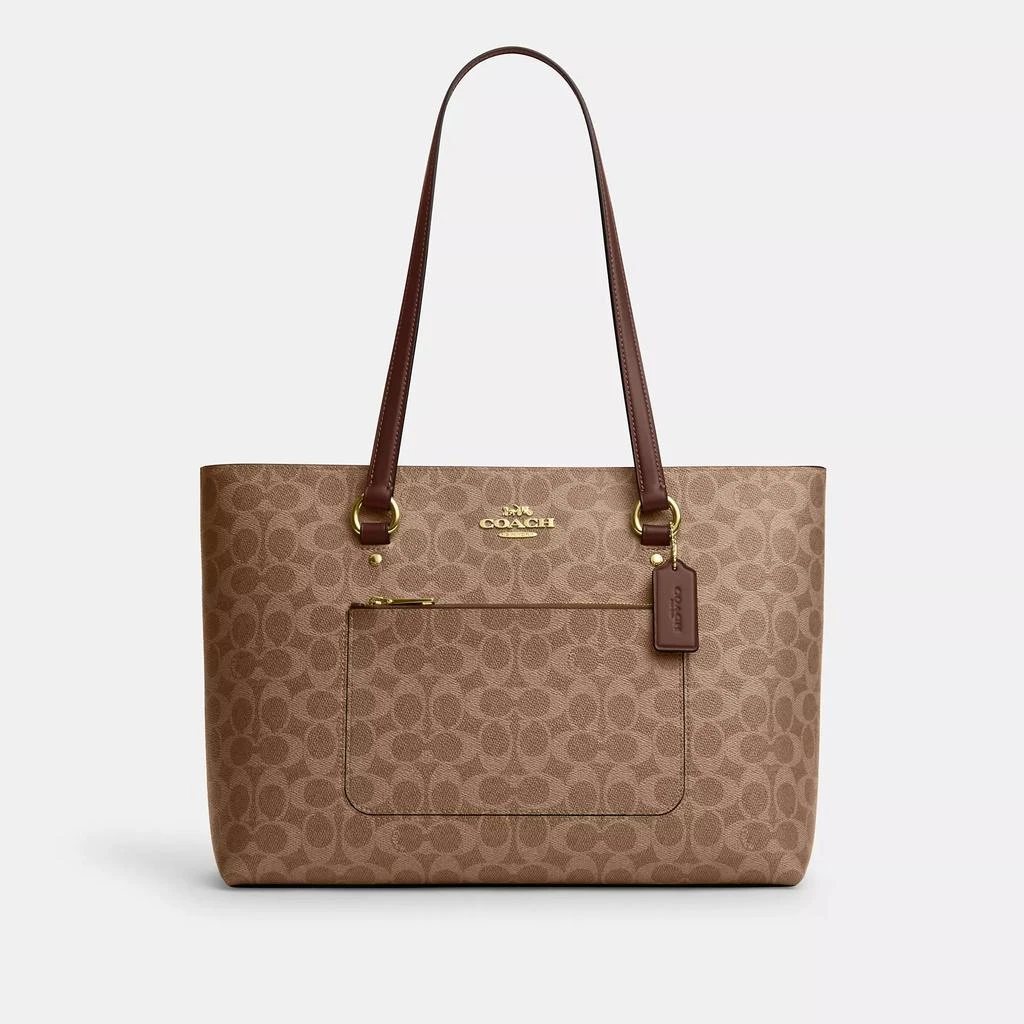 Coach Gallery Tote Bag In Signature Canvas 1